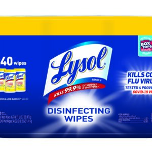 Lysol Disinfecting Wipes (3 X 80 Count) Lemon & Lime Blossom