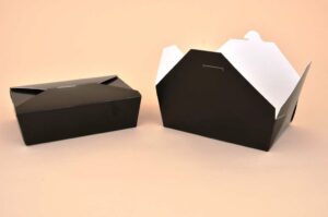 #3 ChampPak Retro Container Black 7.75" X 5.5" X 2.5"