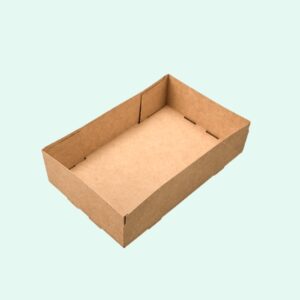 On-the-Go Pop-Up Food/Drink Tray Kraft 8.63" X 5.5" X 2.25"