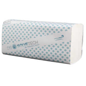 DISSOLVETECH Multifold Towel 9.25x9.5" White