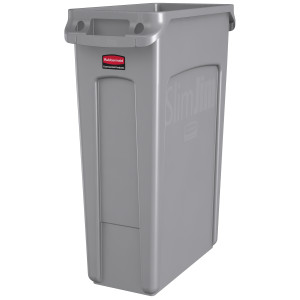 Slim Jim Vented Container Gray 23 Gallon / 87.1 Liter