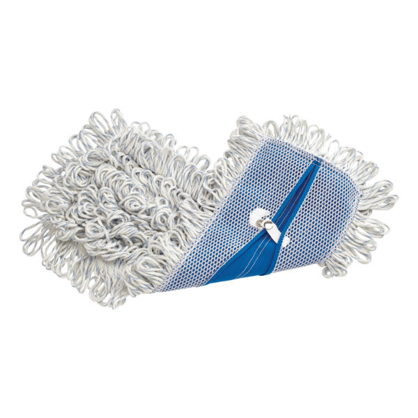 Microfiber Finish Pad White, 18", Looped Fringe