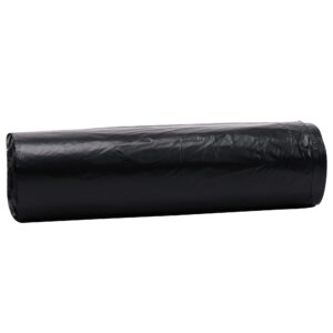 40x46 .79mil Black 40-45 gallon Hi-Density liner interleaved roll