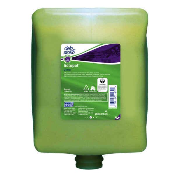 Solopol Lime Heavy Duty Hand Wash 4L Cartridge