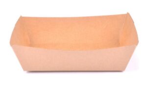 8.5" X 5.5" X 2" Nested Lunch Tray Kraft, Paperboard