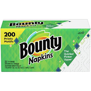 Bounty Paper Napkins 200 Per Pack, White
