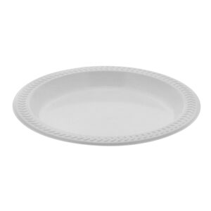 6" White Sandwich Plate Impact Plastic Tableware