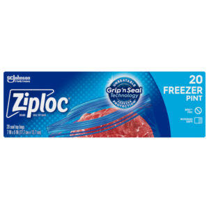Ziploc Freezer Bags 1 Pint
