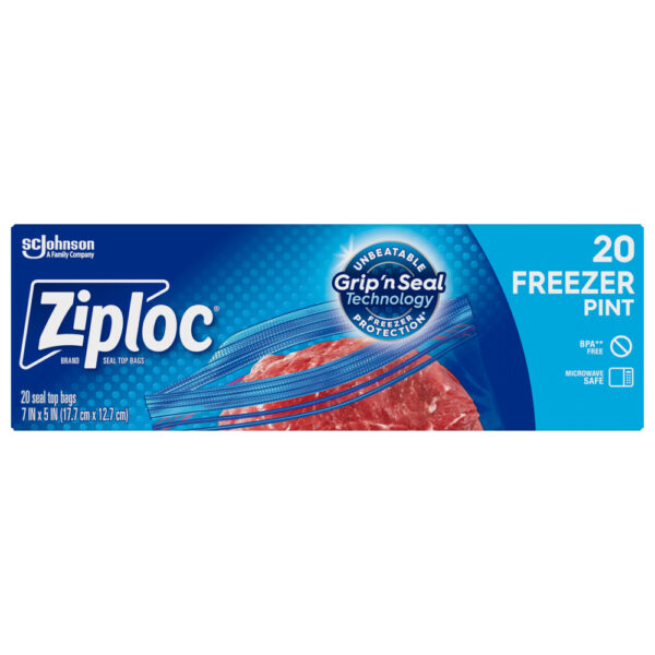Ziploc Freezer Bags 1 Pint