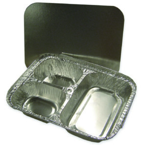 Tray W/ Lid 3 comp. High Divider