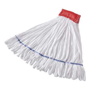 Rough Surface Wet Mop White, 24 oz., 5" Headband