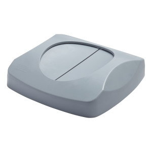 Untouchable Container Swing Lid Gray, 23 Gallon / 87.1 Liter Square