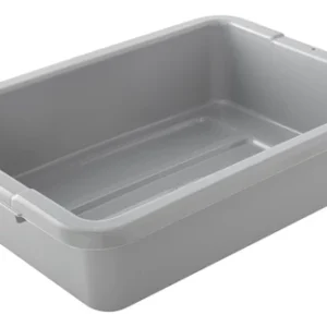 Bus / Utility Box Gray, 4.6 Gallon, 20" X 15" X 5"