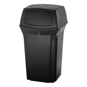 Ranger Classic Waste Container Black, 35 Gallon / 132.5 Liter