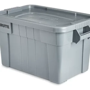 Brute Tote w/ Lid Gray 20 Gallon / 75.7 Liter