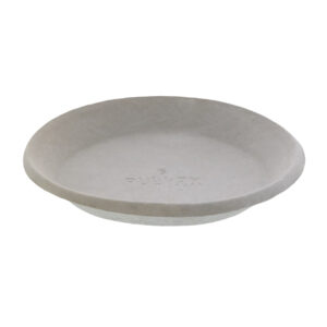 9" Natural Pulpex Plate Molded Fiber