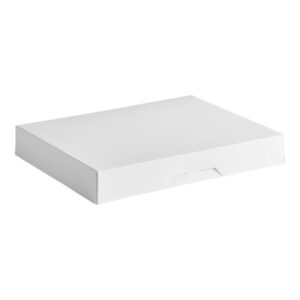 10" X 10" X 2.5" Bakery Box White, Non-Window, Lock-Corner