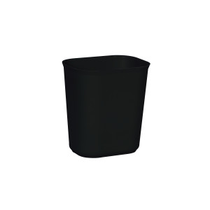 Fire-Resistant Wastebasket Black 14 Quart / 13.2 Liter