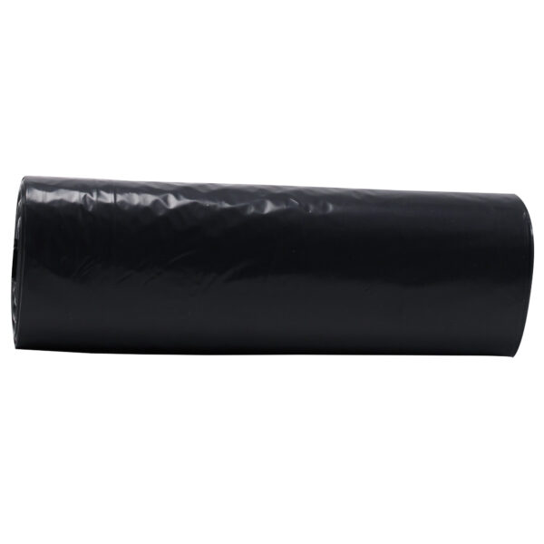 38x58 33 micron Black 60 gallons LLD Repro Liner Perforated Rolls