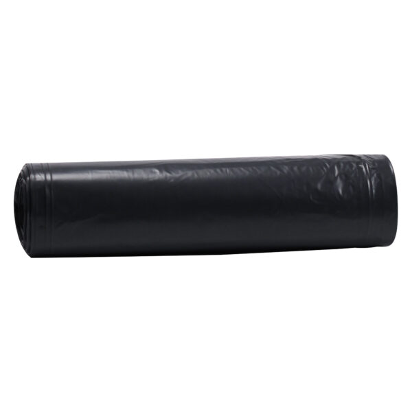 40x46 33 micron Black 40-45 gallons LLD Repro Liner Perforated Rolls