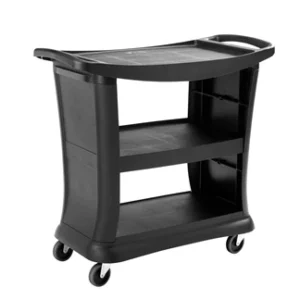 Executive Series Service Cart Black, 3 Shelf