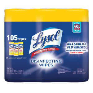 Lysol 4-in-1 Disinfecting Wipes (3 X 35 Count) Lemon & Lime Blossom