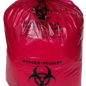 40x47 1.2 Mil RED "Infectious Waste" liner