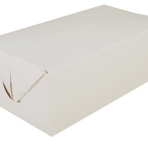 12.5" X 5.5" X 2.25" Bakery Box White Paperboard w/ Window