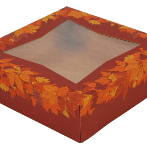 10" X 10" X 5" Bakery Box w/ Window Kraft, Paperboard, Lock-Corner