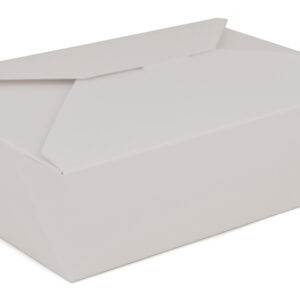 8.19" X 7" X 1.81" Pizza Clamshell White, Paperboard