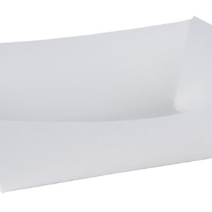 9.06" X 7.06" X 5" Barn Style Carry Out Box, White Paperboard