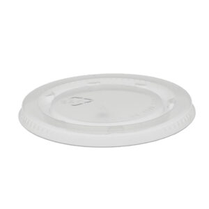 3 oz Polypro Flat Souffle Lid Clear