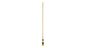 Gripper Clamp Style Wet Mop Handle Wood/Yellow Plastic Head, 60"