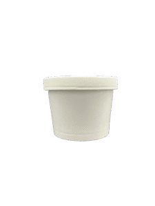 White Paper Soup Cup & Paper Lid 8 oz.