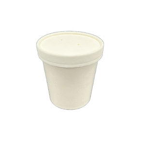 White Paper Soup Cup & Paper Lid 16 oz.