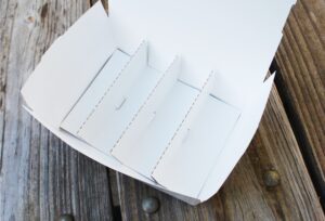 4-Cell Divider Insert White 7.6" X 5.38" X 1.88"