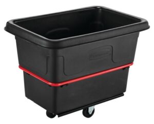 Heavy-Duty Utility Truck Black, 8 Cubic Foot, w/ 4" Casters