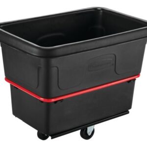 Heavy-Duty Utility Truck Black, 8 Cubic Foot, w/ 4" Casters