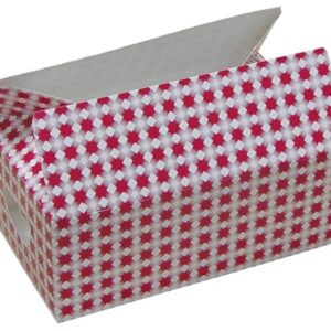 Paper Snack Box 7" Basketweave Design