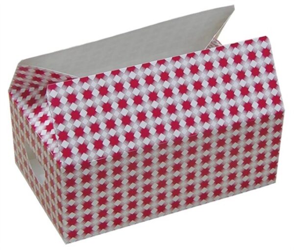 Paper Snack Box 7" Basketweave Design