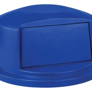 Brute Dome Top Container Lid Blue, 32 Gallon