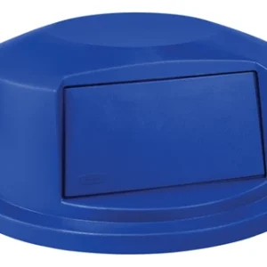 Brute Dome Top Container Lid Blue, 44 Gallon