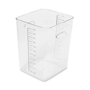 Square Storage Container Clear, 22 Quart