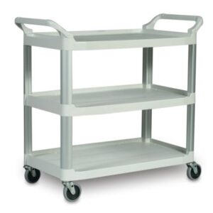 Open-Sided Utility Cart White
