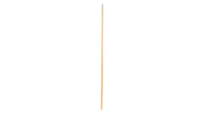 Wood Broom Handle w/ Metal Tip 60", 0.94" Diameter, Laquered
