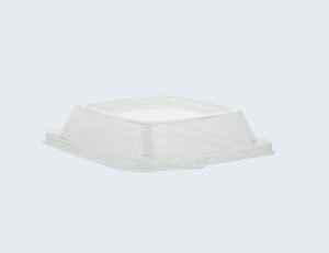 PET Square Bowl Lid Clear, For 24, 32, or 40 oz.