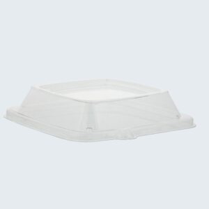PET Square Bowl Lid Clear, For 24, 32, or 40 oz.