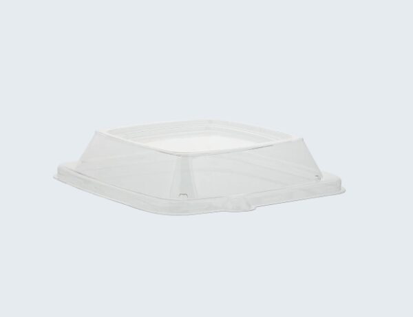 PET Square Bowl Lid Clear, For 24, 32, or 40 oz.