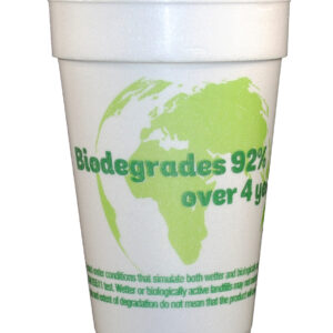 16C18VIO Vio Foam Cup White / Green 16 oz