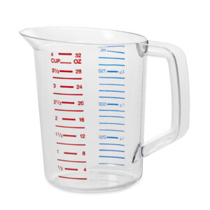 Bouncer Measuring Cup Clear, 1 Quart / 0.9 Liter